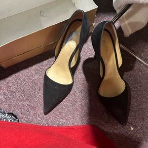 Michael Kors Black Suede Heels